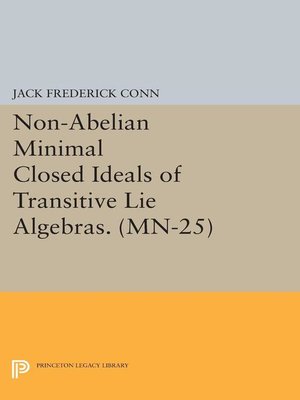 cover image of Non-Abelian Minimal Closed Ideals of Transitive Lie Algebras